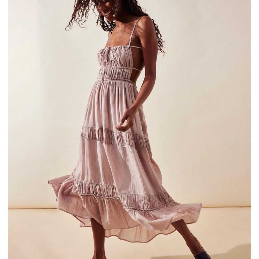 Free People Taking Sides Maxi Dress